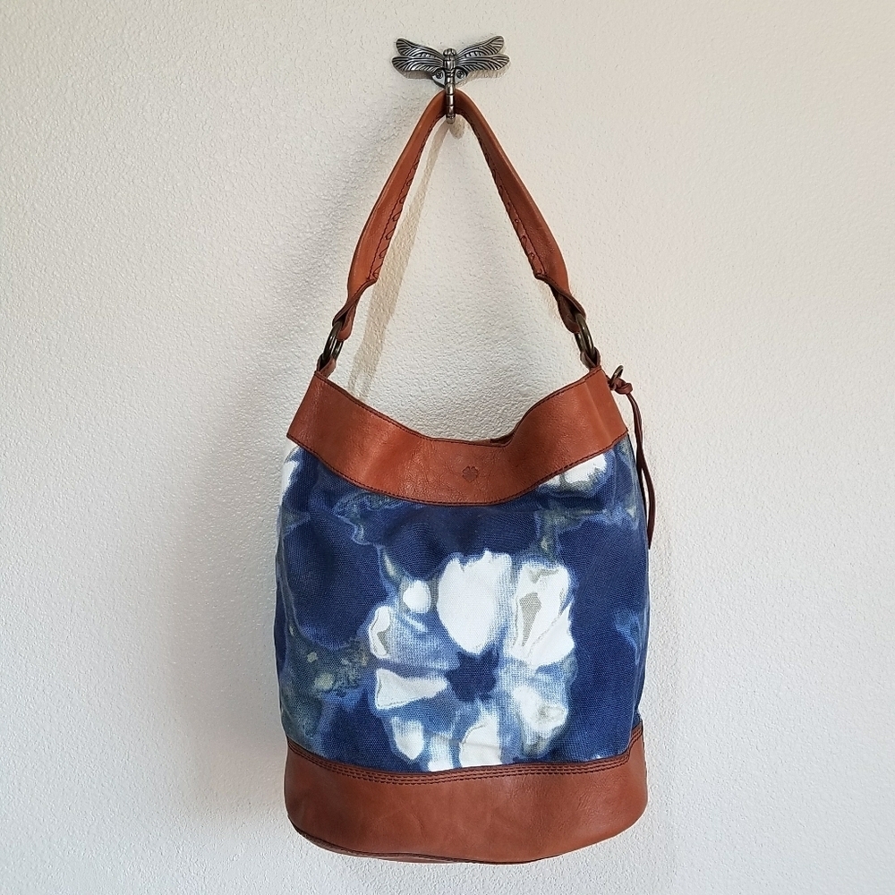 Lucky Brand Floral Tie Dye Vintage Hobo Bag